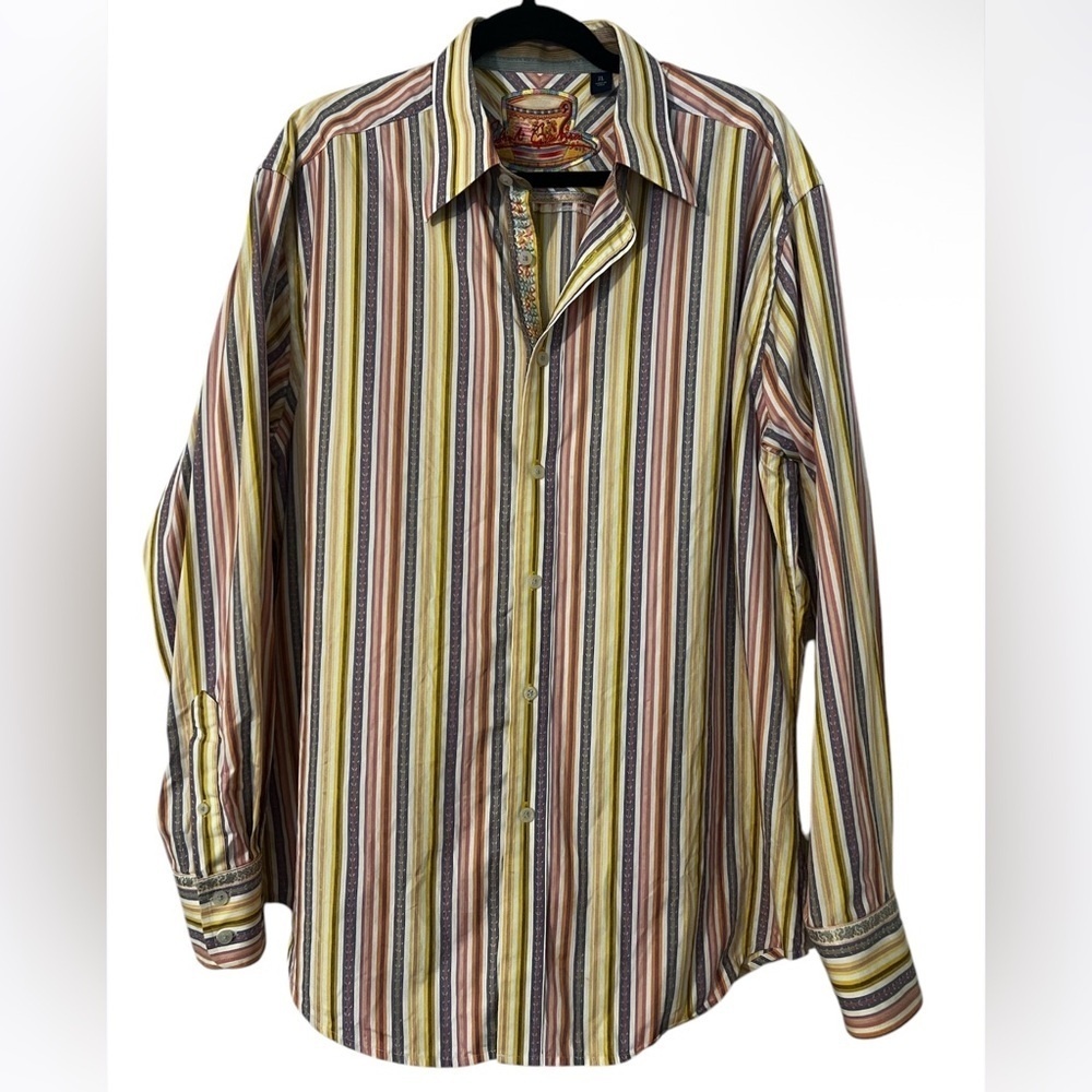 Robert Graham Button Down 70s Style Dress Shirt